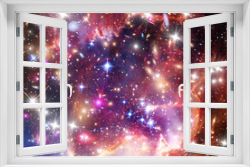 Fototapeta Naklejka Na Ścianę Okno 3D - Galaxy, nebula and gas. The elements of this image furnished by NASA.