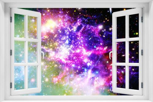 Fototapeta Naklejka Na Ścianę Okno 3D - Marvelous galaxy, nebula and stars. The elements of this image furnished by NASA.