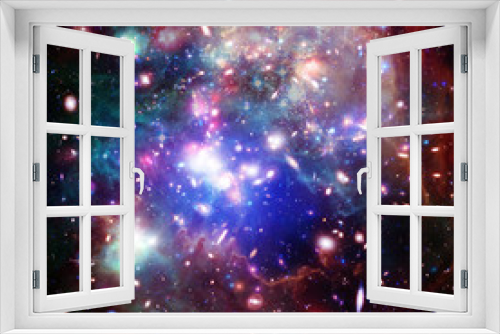 Fototapeta Naklejka Na Ścianę Okno 3D - Cosmic galaxy background. Stars and cosmic gas.The elements of this image furnished by NASA.