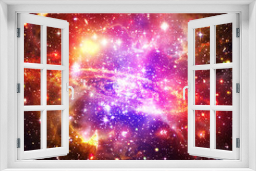 Fototapeta Naklejka Na Ścianę Okno 3D - Galaxy and stars. The elements of this image furnished by NASA.