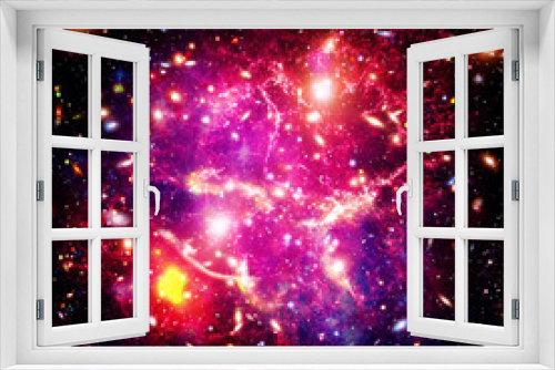 Fototapeta Naklejka Na Ścianę Okno 3D - Spectacular galaxy with sars. Space gas. The elements of this image furnished by NASA.