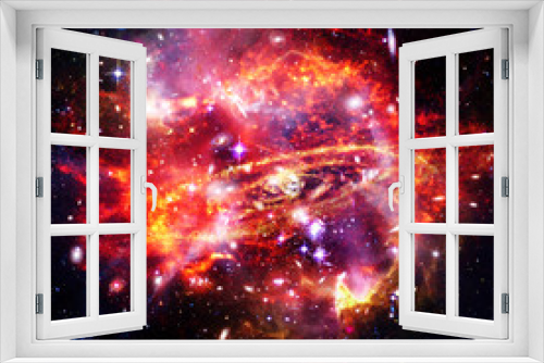 Fototapeta Naklejka Na Ścianę Okno 3D - Space Background with Colorful Galaxy Cloud Nebula. The elements of this image furnished by NASA.