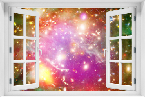 Fototapeta Naklejka Na Ścianę Okno 3D - Star field in space and a nebulae. The elements of this image furnished by NASA.
