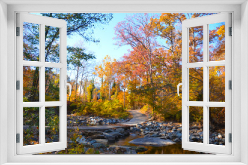 Fototapeta Naklejka Na Ścianę Okno 3D - Fall Park in Virginia USA
