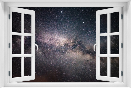 Fototapeta Naklejka Na Ścianę Okno 3D - Milky Way galaxy in the night sky. Starry sky