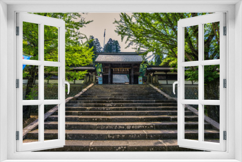 Fototapeta Naklejka Na Ścianę Okno 3D - Takayama - May 26, 2019: Buddhist temple in Takayama, Japan