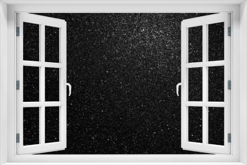 Fototapeta Naklejka Na Ścianę Okno 3D - Black glitter texture, abstract background