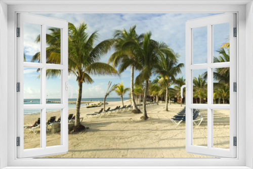 Fototapeta Naklejka Na Ścianę Okno 3D - la plage le matin