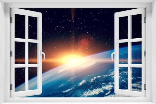 Fototapeta Naklejka Na Ścianę Okno 3D - Wonderful sunlight above earth. The elements of this image furnished by NASA.