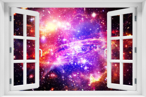 Fototapeta Naklejka Na Ścianę Okno 3D - Space Background with Colorful Galaxy Cloud Nebula. The elements of this image furnished by NASA.