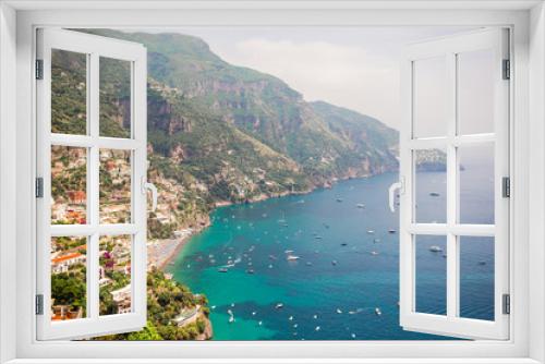 Fototapeta Naklejka Na Ścianę Okno 3D - Beautiful coastal towns of Italy - scenic Positano in Amalfi coast