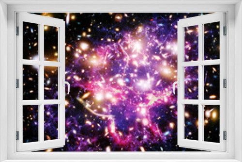 Fototapeta Naklejka Na Ścianę Okno 3D - Glaxies and nebula in deep space. Star cluster. The elements of this image furnished by NASA.