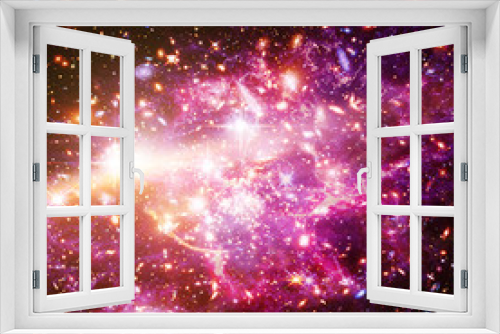 Fototapeta Naklejka Na Ścianę Okno 3D - Amazing galaxy view and stars. The elements of this image furnished by NASA.