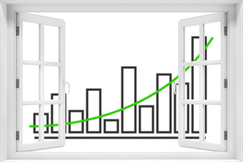 Charts and graphs vector. Diagram icon template.