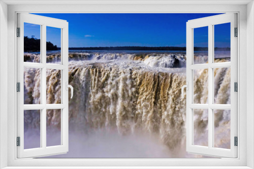 Fototapeta Naklejka Na Ścianę Okno 3D - The Iguazu watrfalls at Devis Gorge