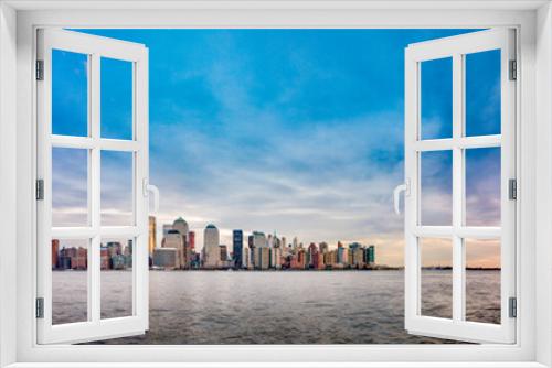 Fototapeta Naklejka Na Ścianę Okno 3D - Manhattan Skyline as seen from Jersey City, New York, United States of America.