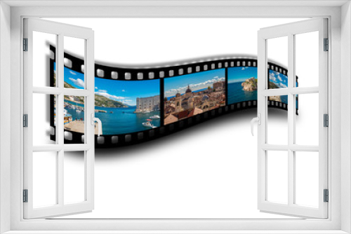Fototapeta Naklejka Na Ścianę Okno 3D - Filmstreifen I mit Bildern aus Dubrovnik in Kroatien