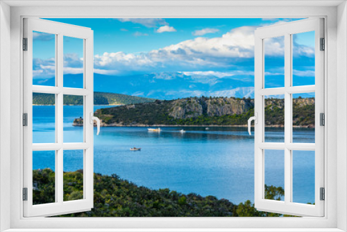 Fototapeta Naklejka Na Ścianę Okno 3D - Landscape with small greek islands and bays on Peloponnese, Greece near Nafplio town, summer vacation destination