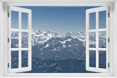 Fototapeta Naklejka Na Ścianę Okno 3D - Les Alpes Suisses