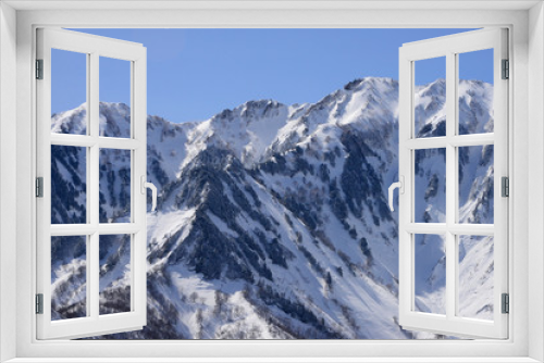 Fototapeta Naklejka Na Ścianę Okno 3D - 冬の荒沢岳（日本二百名山）