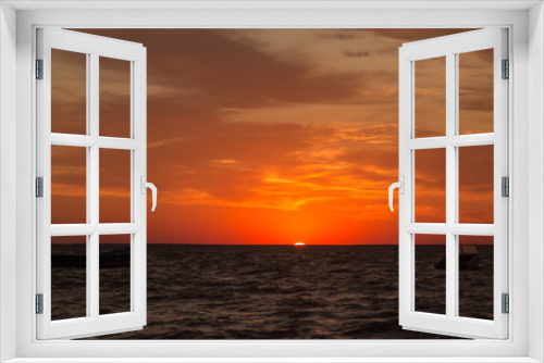 Fototapeta Naklejka Na Ścianę Okno 3D - beautiful sunrise summer morning on the Azov Sea