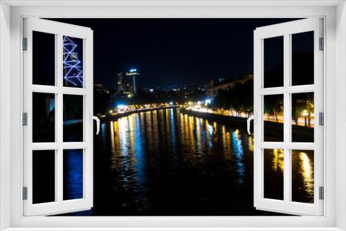 Fototapeta Naklejka Na Ścianę Okno 3D - night Tbilisi in all its glory
