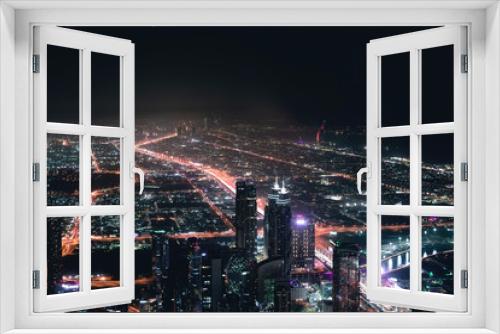 Fototapeta Naklejka Na Ścianę Okno 3D - Colourful view of Dubai, United Arab Emirates