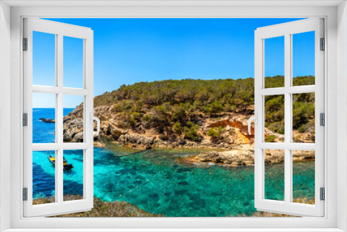 Fototapeta Naklejka Na Ścianę Okno 3D - Playa Cap Falco, Bucht auf Mallorca 