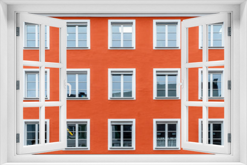 Fototapeta Naklejka Na Ścianę Okno 3D - typical facades of german old houses in baviera