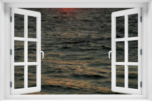 Fototapeta Naklejka Na Ścianę Okno 3D - Puesta de sol en el mar (San Vicente do Grove, año 2005). Foto 4