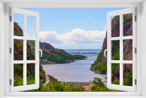 Fototapeta Naklejka Na Ścianę Okno 3D - Fjord landscape in Norway