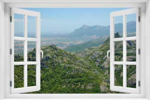 Fototapeta Naklejka Na Ścianę Okno 3D - Monte Maiori e Punta Pubusinu viste da Monte Arcuentu