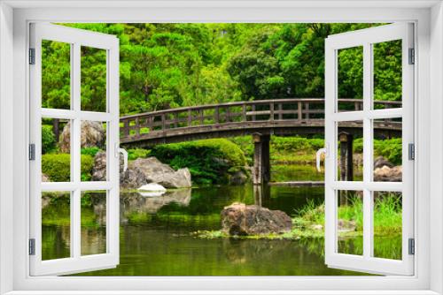 Fototapeta Naklejka Na Ścianę Okno 3D - Idyllic landscape of Japanese garden