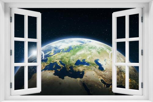Fototapeta Naklejka Na Ścianę Okno 3D - Europe from space