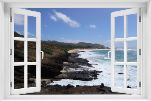 Fototapeta Naklejka Na Ścianę Okno 3D - ハワイ海岸