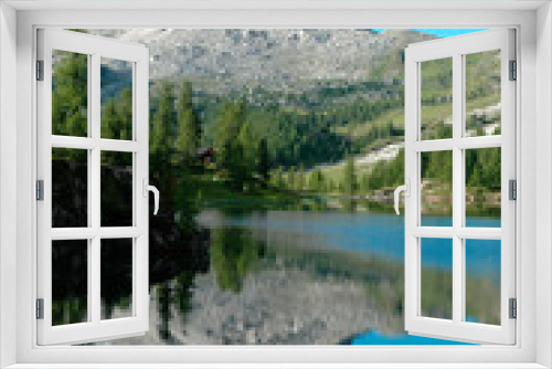 Fototapeta Naklejka Na Ścianę Okno 3D - Federa See Croda da Lago