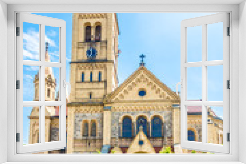 Fototapeta Naklejka Na Ścianę Okno 3D - View at the Church of Saint Peter and Paul in Hosin - Czech Republic