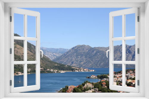 Fototapeta Naklejka Na Ścianę Okno 3D - Bay of Kotor in summer landscape Montenegro