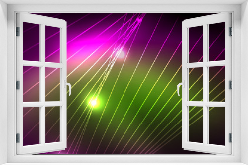 Fototapeta Naklejka Na Ścianę Okno 3D - Shiny neon space background