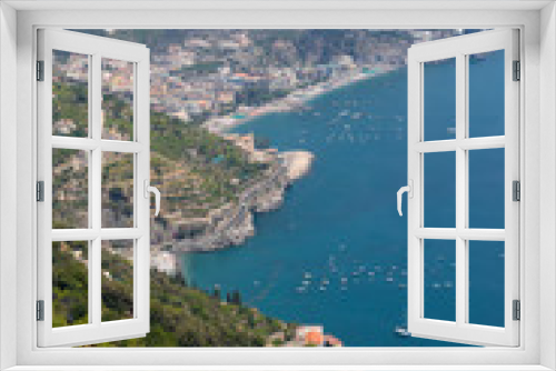 Fototapeta Naklejka Na Ścianę Okno 3D - View over Gulf of Salerno from Ravello, Campania, Italy