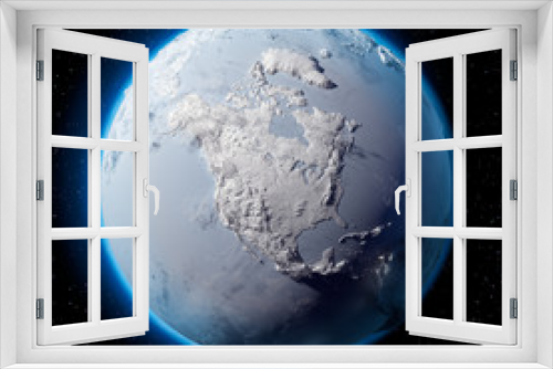 Fototapeta Naklejka Na Ścianę Okno 3D - Snow Planet Earth