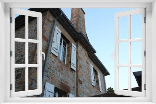 Fototapeta Naklejka Na Ścianę Okno 3D - house in morgat (brittany - france)