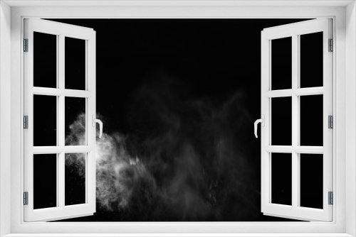 Fototapeta Naklejka Na Ścianę Okno 3D - White powder explosion on black background.