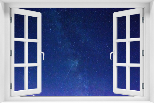 Fototapeta Naklejka Na Ścianę Okno 3D - 北の星空と流れ星