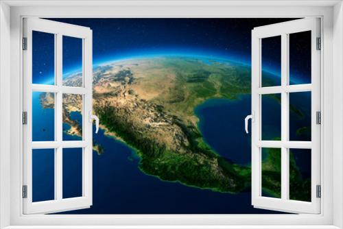Fototapeta Naklejka Na Ścianę Okno 3D - Highly detailed Earth. Mexico