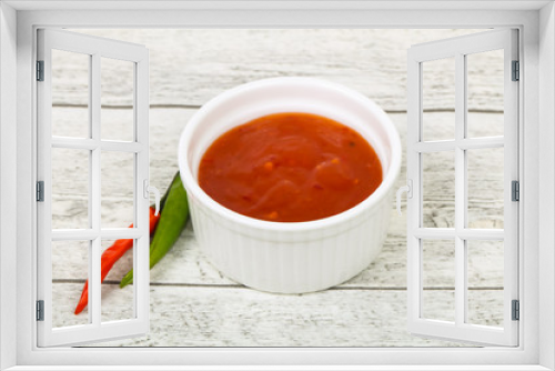 Fototapeta Naklejka Na Ścianę Okno 3D - Sweet and spicy chilli sauce