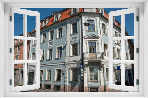 Fototapeta Naklejka Na Ścianę Okno 3D - Häuser in der ALtadtadt von Riga, Lettland