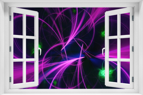 Fototapeta Naklejka Na Ścianę Okno 3D - purple abstract fractal background 3d rendering illustration