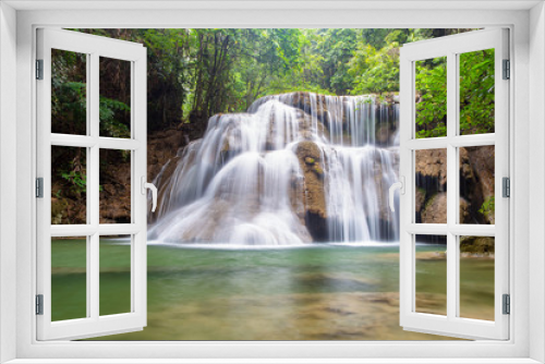 Fototapeta Naklejka Na Ścianę Okno 3D - Huai Mae Khamin waterfall