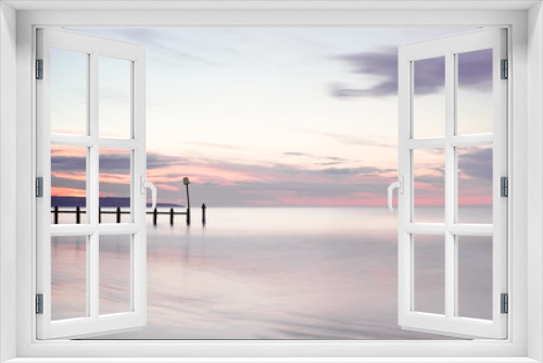 Fototapeta Naklejka Na Ścianę Okno 3D - sunset on sea